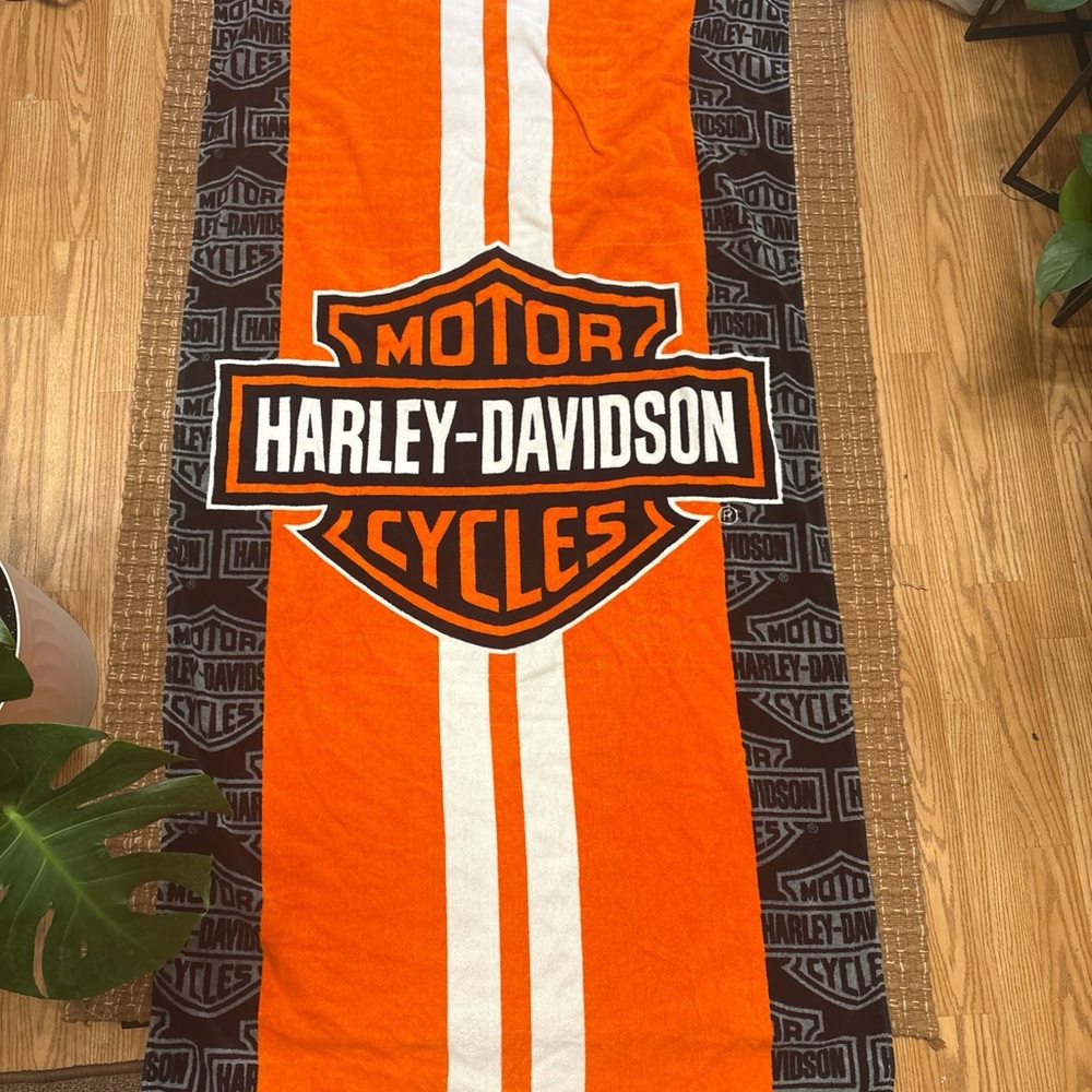 Harley-Davidson Bold Orange and Black Towel